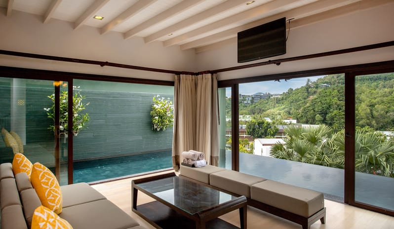 2 BEDROOM POOL VILLA LIVING ROOM